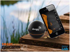 Deeper Fishfinder Pro Plus WiFi GPS inklusive 230 Volt Ladegerät 12V Autolader von Fridaylab.