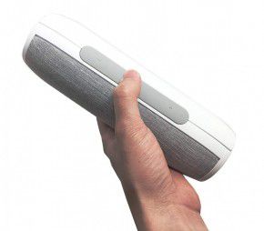 12 Watt Bluetooth Lautsprecher mit Akku Freisprecheinrichtung, weiss